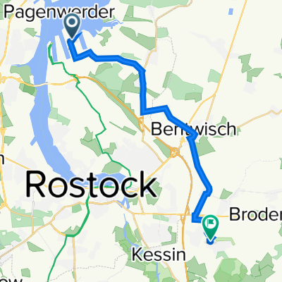 Am Kohlelager 2, Rostock nach Gänseblümchenweg 9, Roggentin