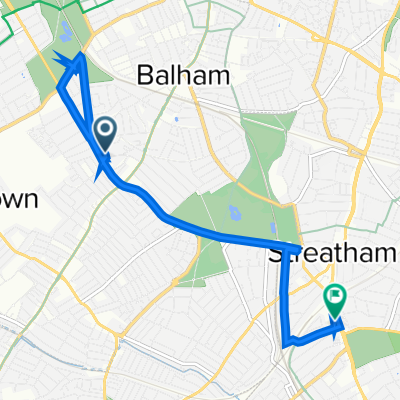 1 Trinity Crescent, London to 388 Streatham High Road, London