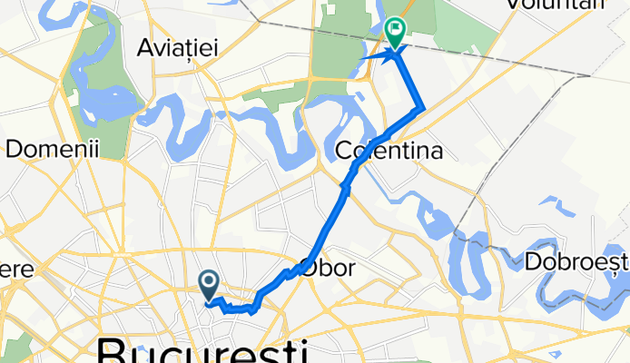 Piața Gheorghe Cantacuzino 2, București to Strada Turiștilor 46, București