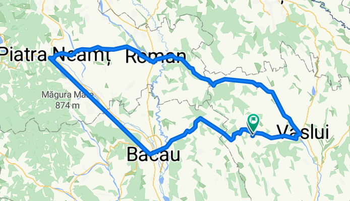 Traseu Ivanesti-Vaslui-Negresti-Roman-Piatra Neamt-Bacau-Ivanesti