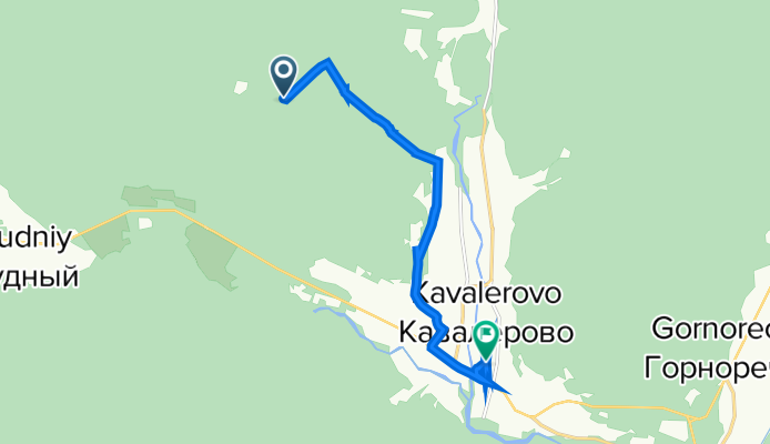 Маршрут в Кузнечная улица 17, Кавалерово