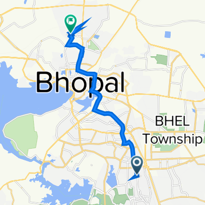 Bhopal to 79PW+PG8, Bhopal