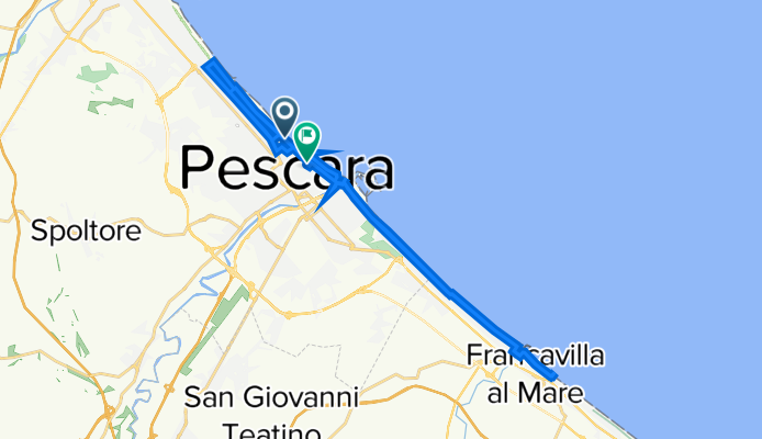 Viale della Riviera 36A, Pescara a Via Antonio Gramsci 23, Pescara
