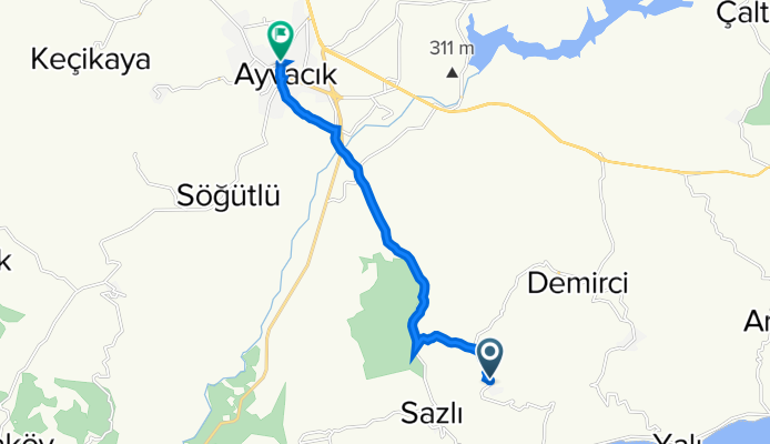 Kayalar Koyu Ic Yolu, Ayvacik a Ataturk Cd. 1–3, Ayvacik