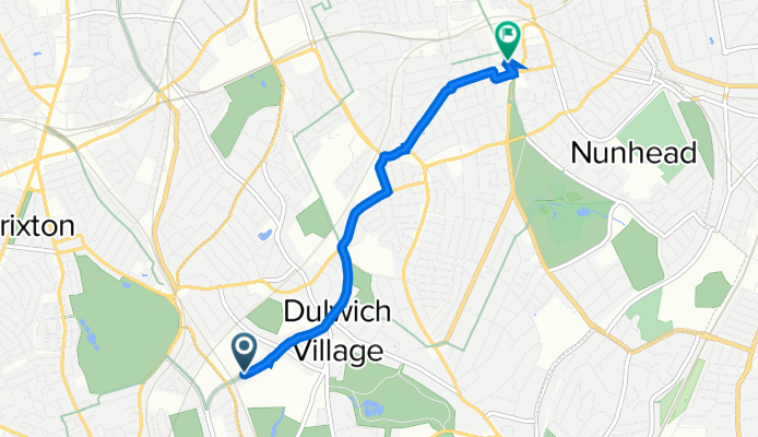 55 Turney Road, London to 209A Rye Lane, London
