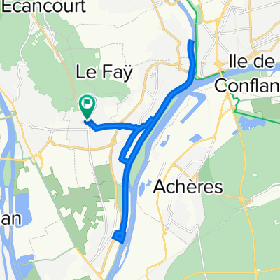 6 Rue Bathilde Pigeon, Chanteloup-les-Vignes to 14 bis Rue du Général Leclerc, Chanteloup-les-Vignes