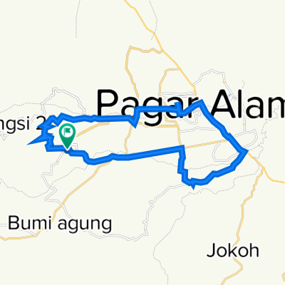 Route to X56V+4FG, Kecamatan Pagar Alam Selatan