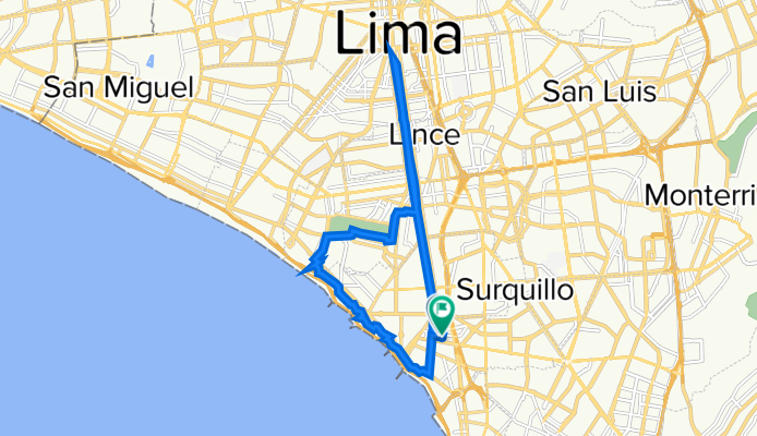 Calle Tarata, Lima a Bulevar El Suche, Lima