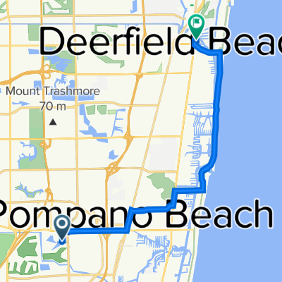 North Palm Aire Drive 2601, Pompano Beach to North Federal Highway 142, Deerfield Beach