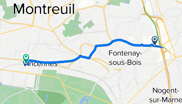 16 Avenue Louison Bobet, Fontenay-sous-Bois à 10 Avenue Aubert, Vincennes