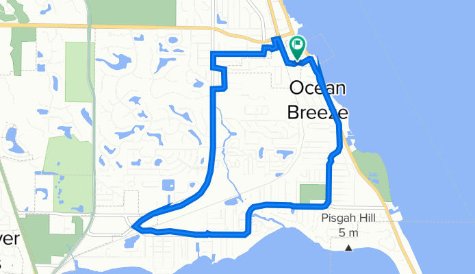 3000 NE Indian River Dr, Ocean Breeze to 3000 NE Indian River Dr, Ocean Breeze