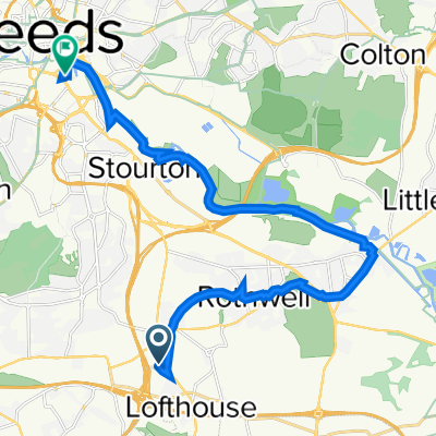 421 Leeds Road, Wakefield to Leeds College Of Building, Cudbear St, Leeds