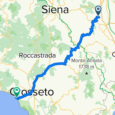 Lucignano to Via Amilcare Ponchielli 1, Grosseto