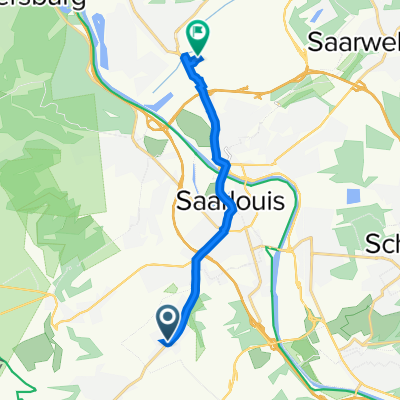 St-Avolder-Straße 120, Saarlouis nach Dillingen/Saar