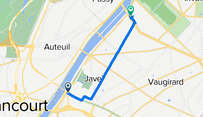 2 Boulevard du Général Martial Valin, Paris à 11 Boulevard de Grenelle, Paris