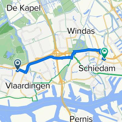 Floreslaan 142, Vlaardingen to Parallelweg 4, Schiedam