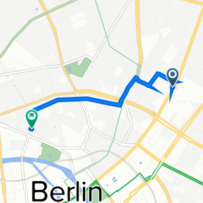 Prenzlauer Allee 241, Berlin nach Tucholskystraße 24, Berlin