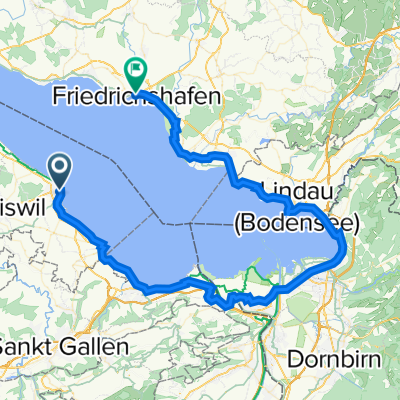 Bahnhofstrasse 5, Romanshorn nach Eckenerstraße, Friedrichshafen