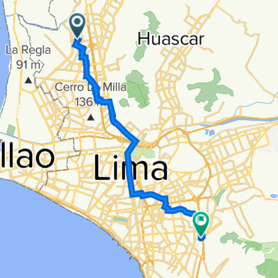De Los Olivos a Avenida Coronel Reynaldo Vivanco 225, Lima