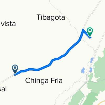 Ruta desde Subachoque-El Rosal