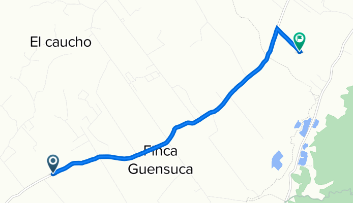 Ruta desde Subachoque-El Rosal