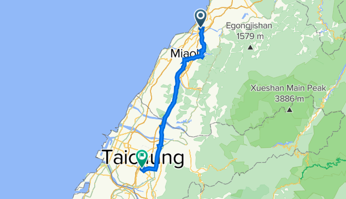 民族街6號, 竹南 to 西屯路二段263-1號, 西屯區