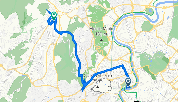 Da Via Triboniano 8, Roma a Via Attaliana 27, Roma