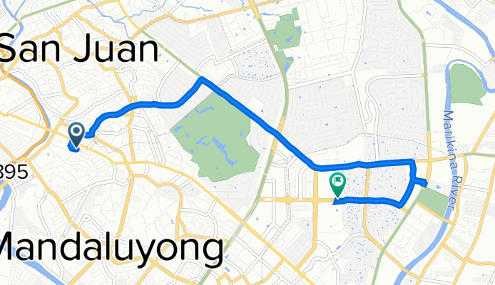 P. Martinez Street, Mandaluyong to Doña Julia Vargas Avenue, Pasig