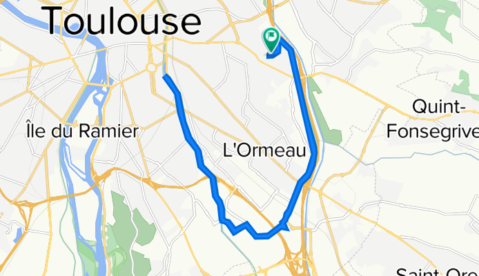 14 Chemin du Château de l'Hers, Toulouse à 14 Chemin du Château de l'Hers, Toulouse
