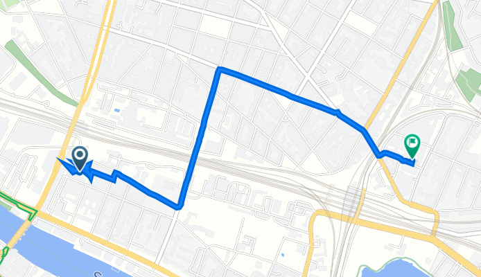 Rotherstraße 13, Berlin to Schreiberhauer Straße 30, Berlin