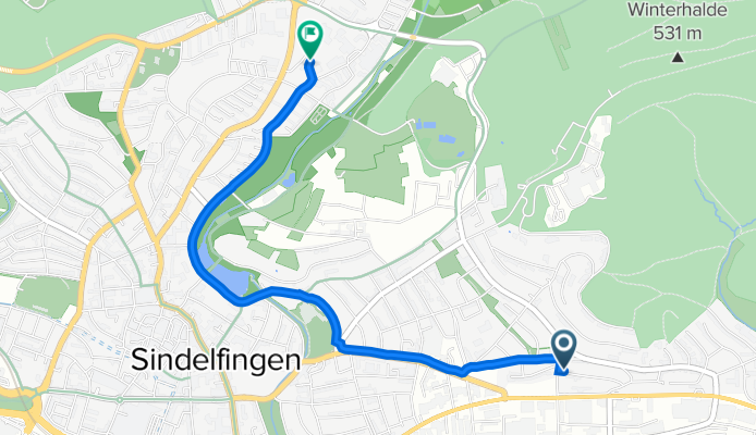 Amselweg 3, Sindelfingen nach Mitte, Sindelfingen
