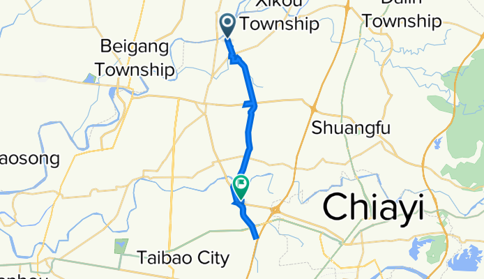 新港鄉 to 中山路二段216號, 太保市