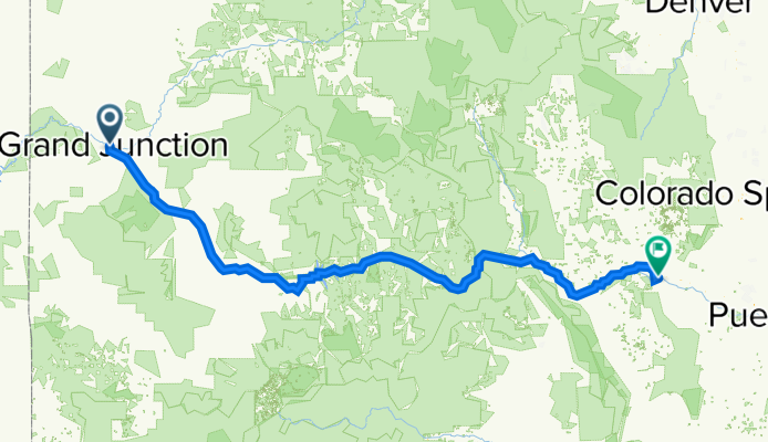Grand Junction to Canon City