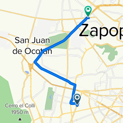 De Avenida Manuel J. Clouthier 489(LB), Zapopan a Avenida Santa Margarita 186, Zapopan