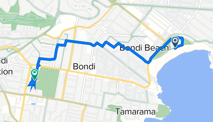 Bondi Beach to 37-43 Paul St, Bondi Junction