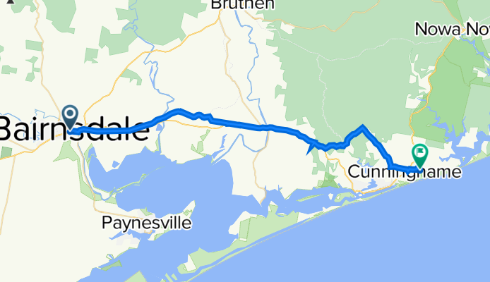 Bairnsdale to Lake Bunga