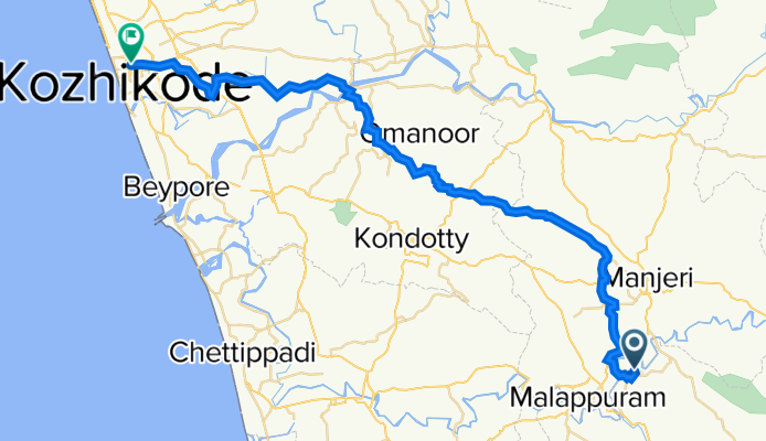3466+GRW, Padinhattummuri to Kozhikode - Palakkad Highway 17