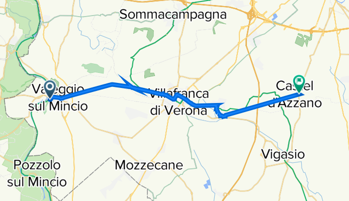 Da Via Mantegna 2, Borghetto a Via A. Gramsci 2A, Castel D'Azzano