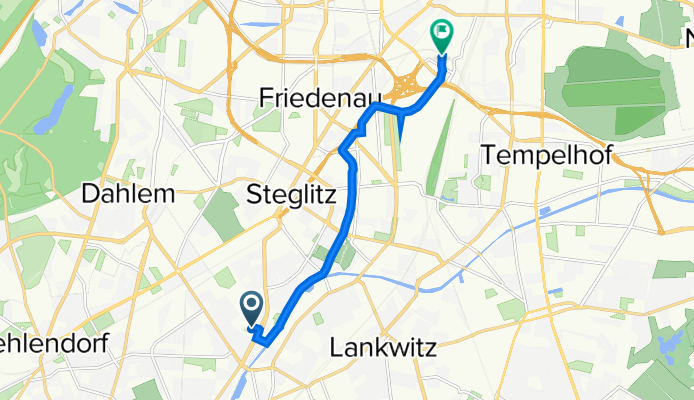 Wüllenweberweg 6, Berlin nach Gotenstraße 54, Berlin
