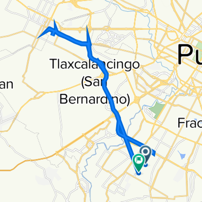 De Calle 7 B Sur 12305, Heroica Puebla de Zaragoza a Ignacio Allende 12943, Heroica Puebla de Zaragoza