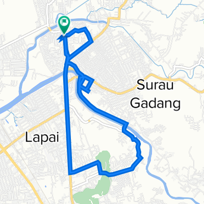 Jalan Tanjung Berok Kel, Kecamatan Nanggalo to Jalan Tanjung Berok No.10, Kecamatan Nanggalo