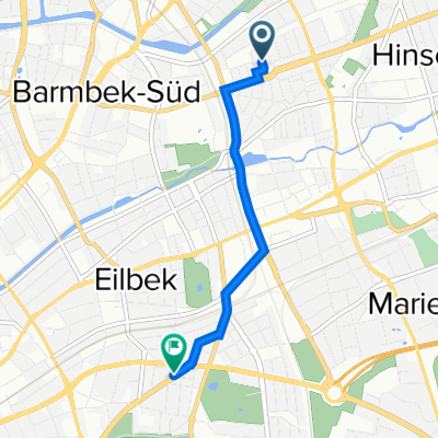 Gebweiler Straße 3, Hamburg nach Sievekingdamm 51, Hamburg