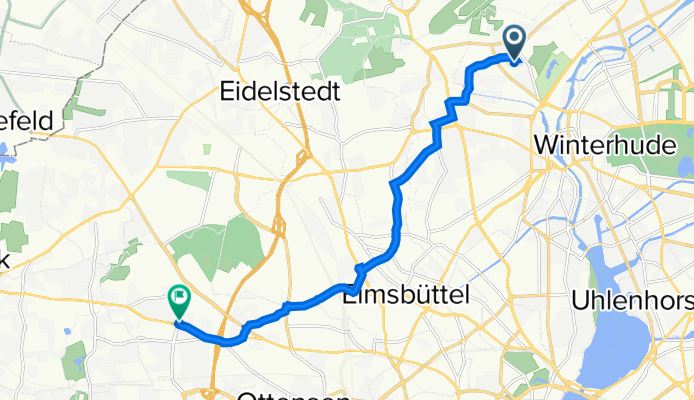 Wigandweg 78, Hamburg nach Ebertallee 62, Hamburg