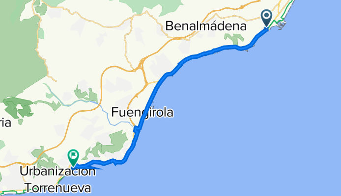 Calle San Fermín 4, Benalmádena to Calle Torreón s/n, La Cala de Mijas