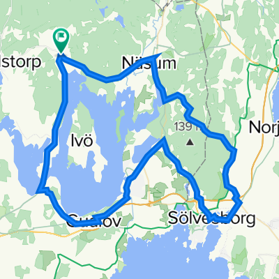 route langs solvesborg