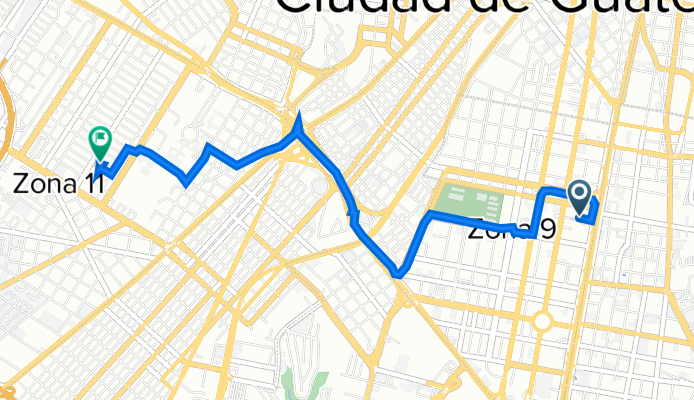 De 6a Calle, Ciudad de Guatemala a 11 Calle 11-32, Ciudad de Guatemala