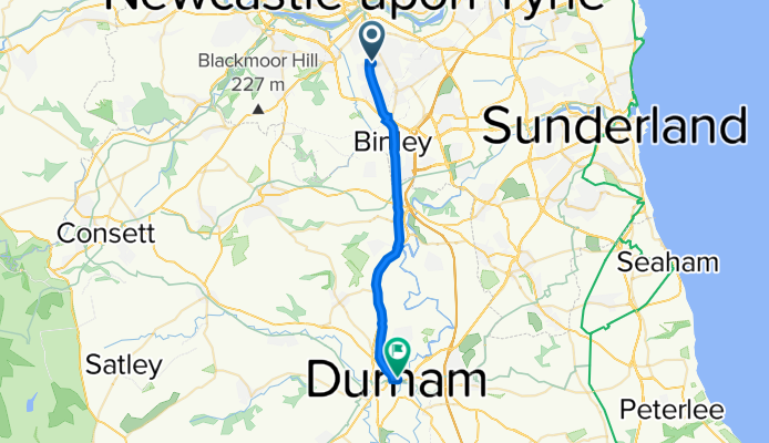 21 Heathfield Road, Gateshead to 3 Millennium Place, Durham