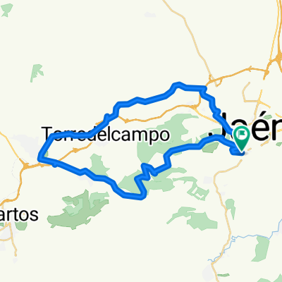 Jaen-La Cuesta Negra-Fuente el Palo-Ermita San Isidro-Jamilena-Torredonj-Jaen 821216 rectificada