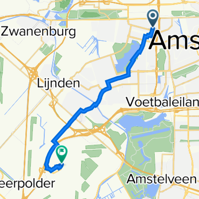 Leeuwendalersweg 250, Amsterdam naar Vertrekpassage 4, Schiphol