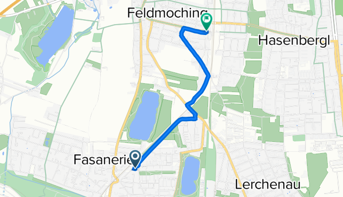 Reinachstraße 55, Munich to Josef-Frankl-Straße 1, Munich